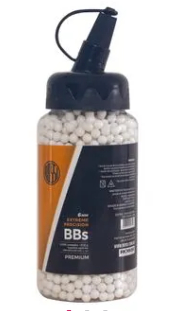 BBs para Airsoft 0.12g 6mm 2.000un - Rossi