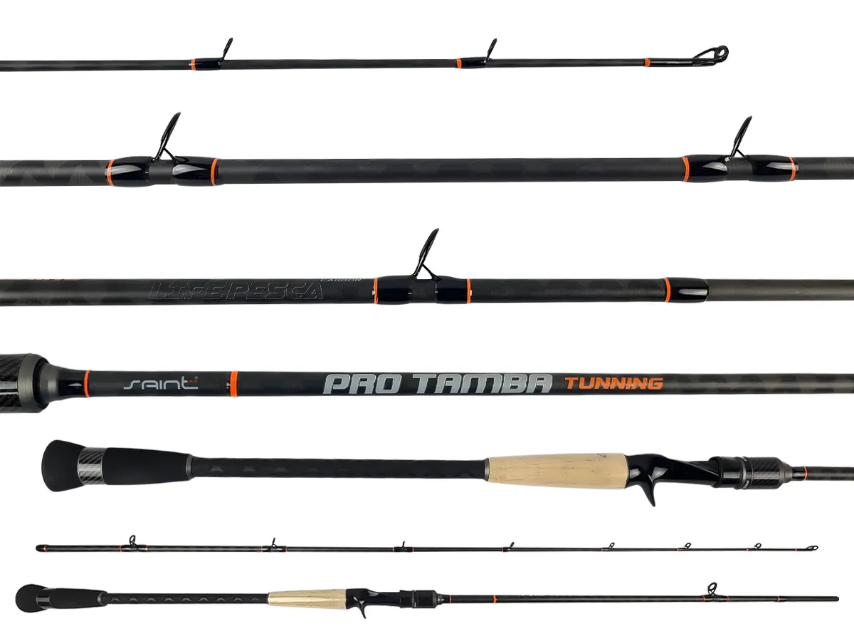 Vara Pro Tamba Tunning 2,40m 60lbs Saint Para Carretilha 2 Partes
