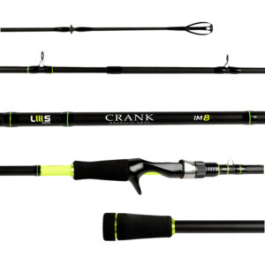 Vara de Pesca para Carretilha Lumis Crank Cast Lemon Yellow 60 lb 8’0″ (2,40 m) CRKC80602YEL – 2 partes